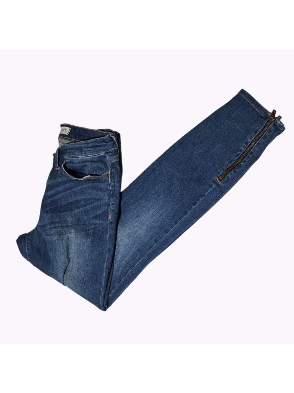 Madewell Jeans Womens Size 29 Skinny Zipper Ankle Mid Rise Dark Wash Denim